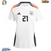 Tyskland Ilkay Gundogan #21 Hjemmedrakt EM 2024 Kortermet